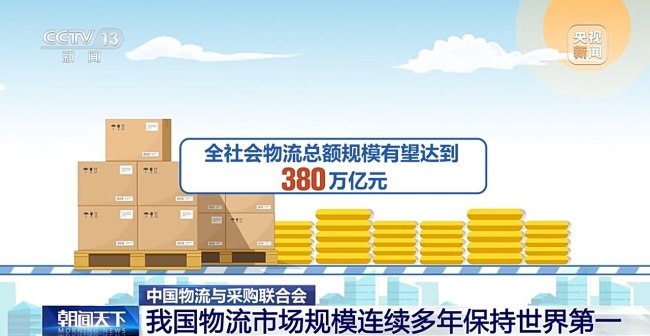 中国物流市场连续多年保持世界第一 物流业成就显著