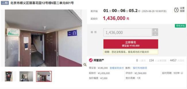 原房主跳楼身亡房子1457000元拍出 二次拍卖降价引关注