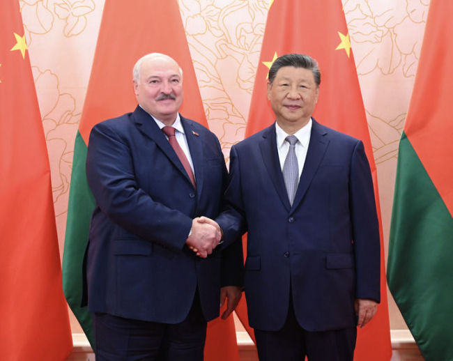 上合组织天津峰会|习近平会见白俄罗斯总统卢卡申科