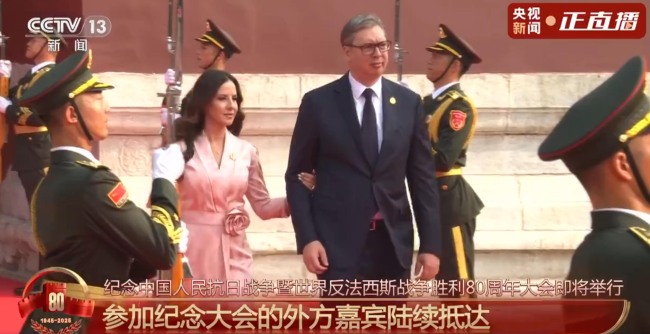 武契奇来华出席阅兵后发帖感谢中国
