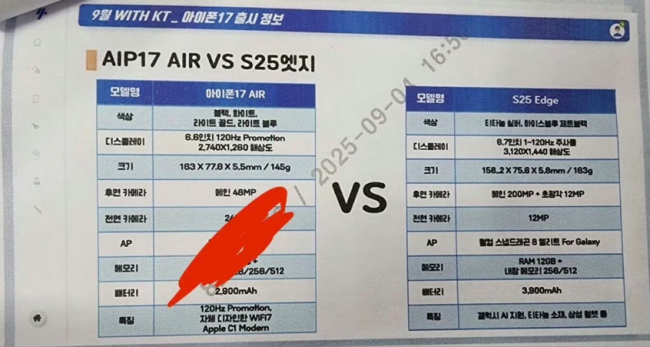 iPhone 17配置大曝光 轻薄Air成亮点
