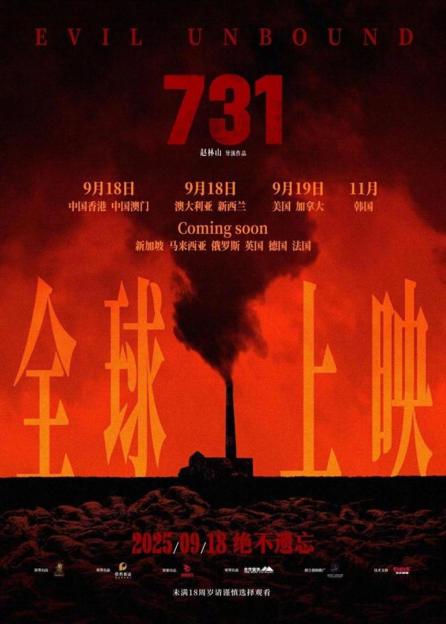 2025年9月电影总票房破20亿！《731》刷新多项纪录
