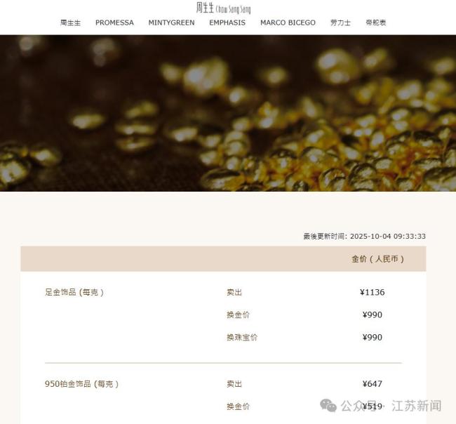 金饰克价再创新高 金价持续看涨