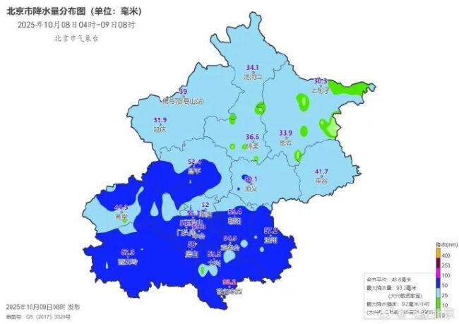 北京:今天白天阴有中到大雨,最高气温12℃ 持续降雨需添衣保暖