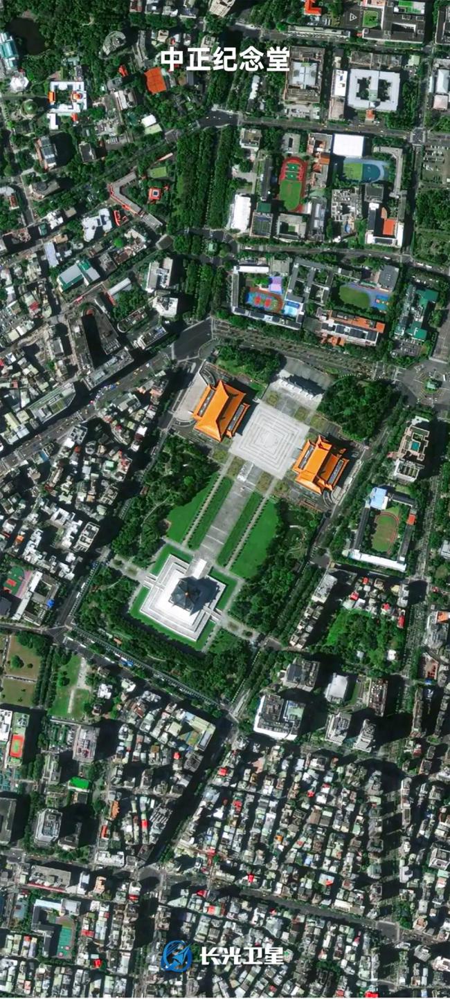 每條街道都清晰可見 看衛星視角下的中國台灣省