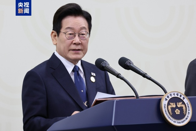 李在明回答總台記者提問:致力於加強與中國合作