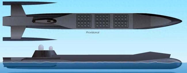 外媒惊叹中国无人武库舰要来了 48单元垂发震撼亮相