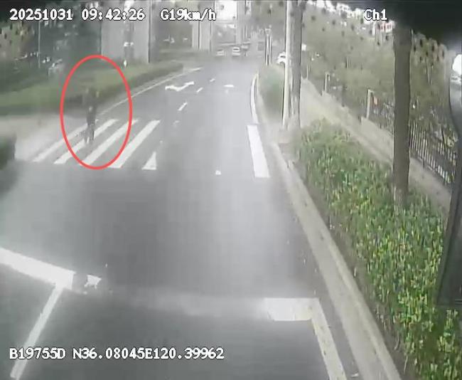 公交驾驶员与行人互致善意暖人心