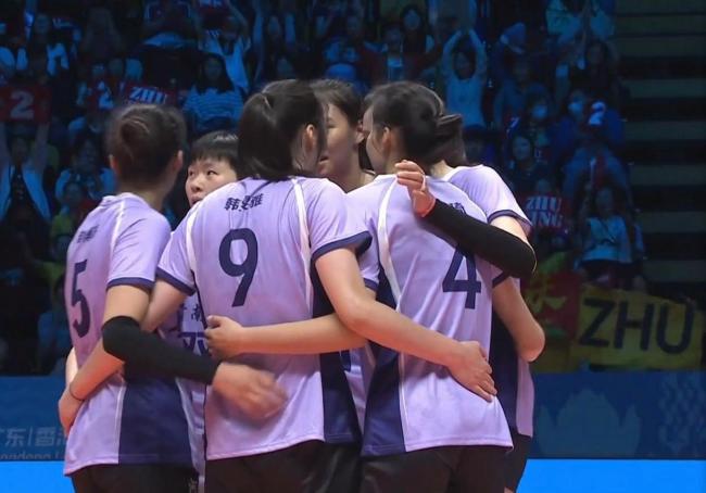 全运会河南女排3-1云南女排 朱婷率队险胜