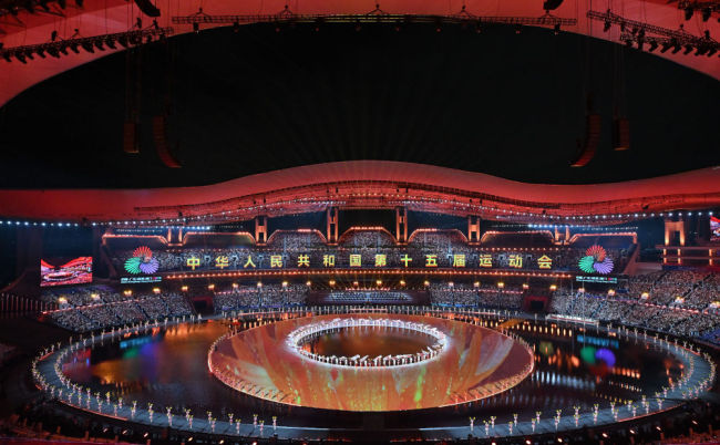 十五运会新华社出图 开幕式精彩瞬间