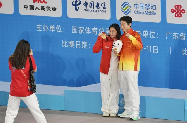 男子三米板湖北队“双源”包揽前二 王宗源加冕“双金王”