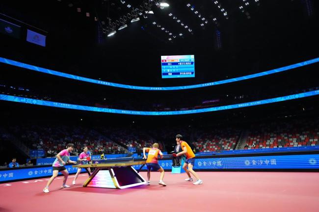 四川队夺得全运会乒乓球冠军