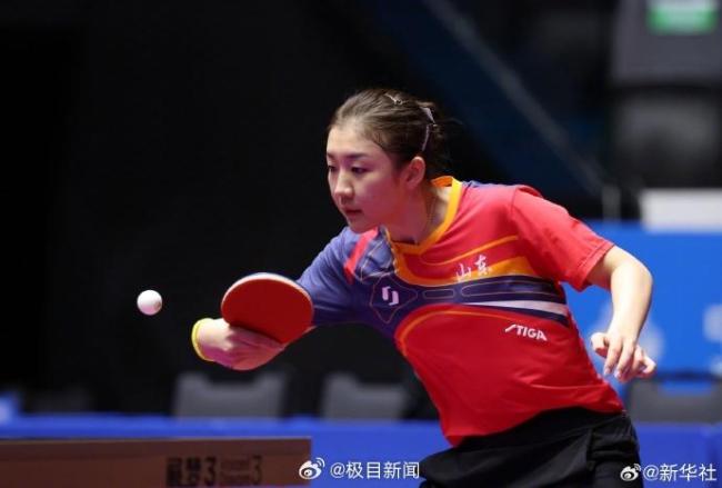 陈梦4-2逆转蒯曼 强势晋级半决赛