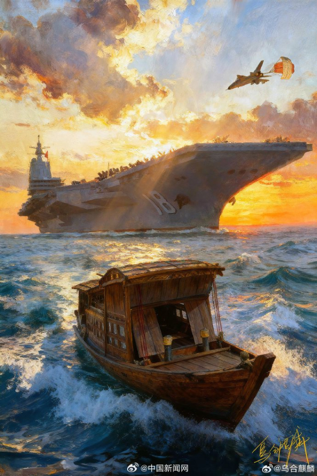 乌合麒麟新作福建舰接81192返航 网友泪目了