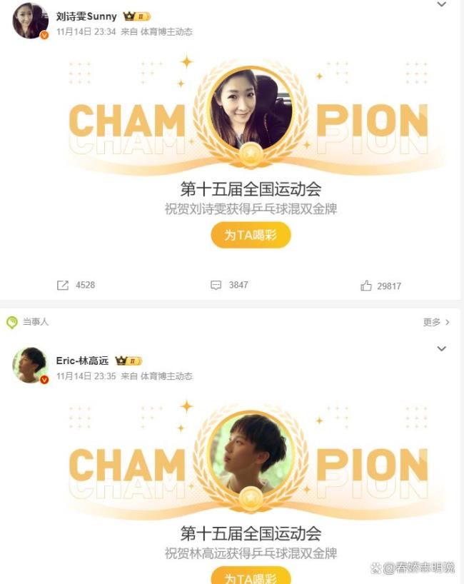 刘诗雯六战全运会卫冕混双冠军 老将的坚守与热爱