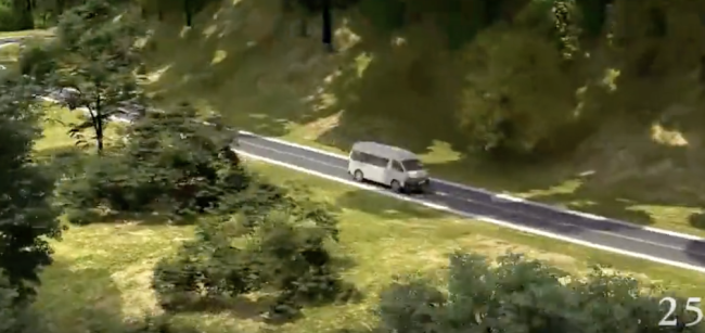 3D动画还原巴厘岛车祸 转弯下坡酿悲剧