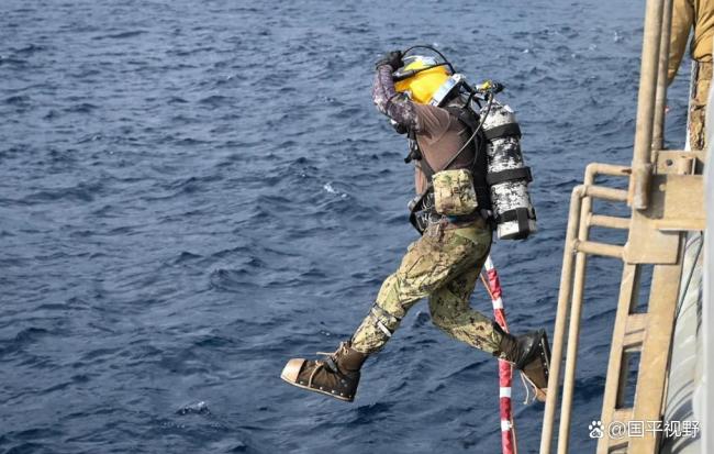 美军3300吨级打捞船被部署到南海 执行舰载机打捞任务