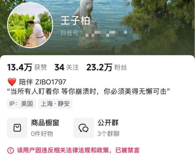 偷税749万炫富网红复出再被禁言 违规直播遭封禁