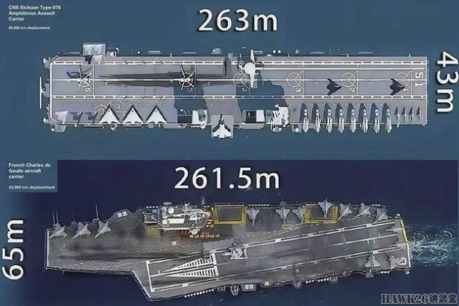 美媒称中国076突击能力超越法国航母