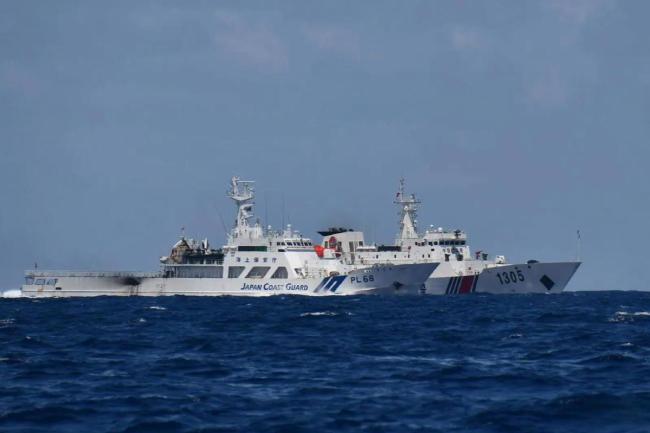 中方驱离日非法进入钓鱼岛领海船只 依法维权坚定有力
