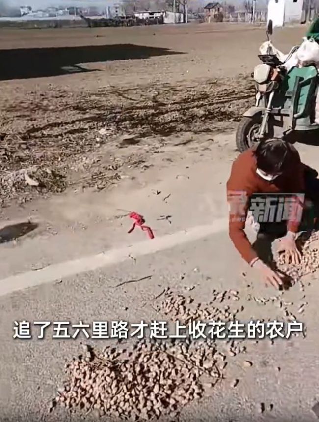 四袋花生掉落女子骑车追出五里地，河南农家女人的朴实善意，比花生更珍贵