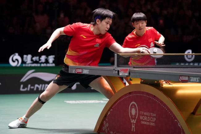 “莎头”率队出战混团世界杯 国乒开门红