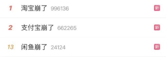 “淘宝崩了”冲上热搜 客服回应 系统将更新订单状态