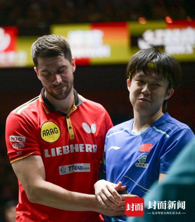 乒乓混团世界杯：中国8-4力克德国，王楚钦经历小插曲