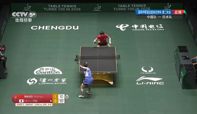 國乒戰(zhàn)勝日本 收獲八連勝