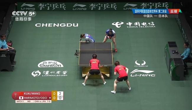 国乒8比5日本 混团世界杯八连胜