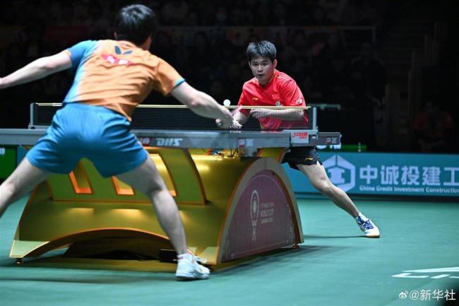 国乒8比1击败日本队11战全胜夺冠 三连冠荣耀加冕