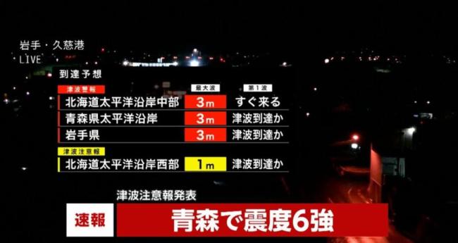 日本地震瞬間:魚缸里的水不斷濺出