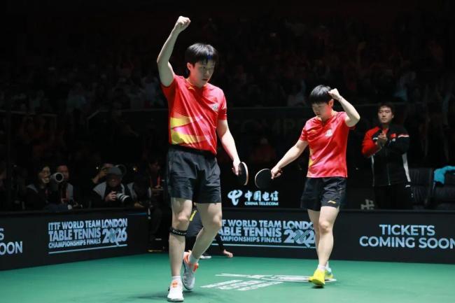 王楚欽/孫穎莎3-0獲WTT總決賽混雙開門紅 “莎頭”組合首秀告捷