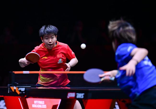 孫穎莎晉級香港總決賽8強(qiáng) 橫掃王藝迪