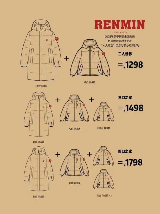 中國人民大學上新“人大紅”羽絨服 書記推薦引發(fā)搶購熱潮