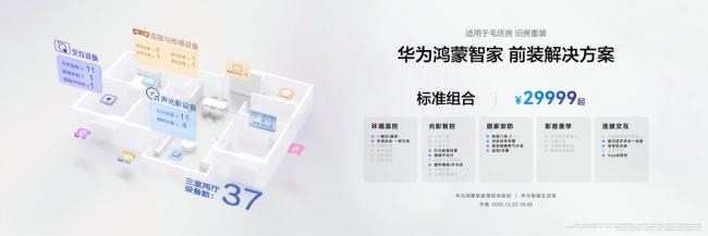 华为推出全屋智能套装 最低9999元起 覆盖前后装市场