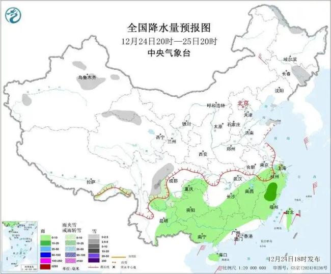 冷空气继续影响我国 东部南部海区大风警报