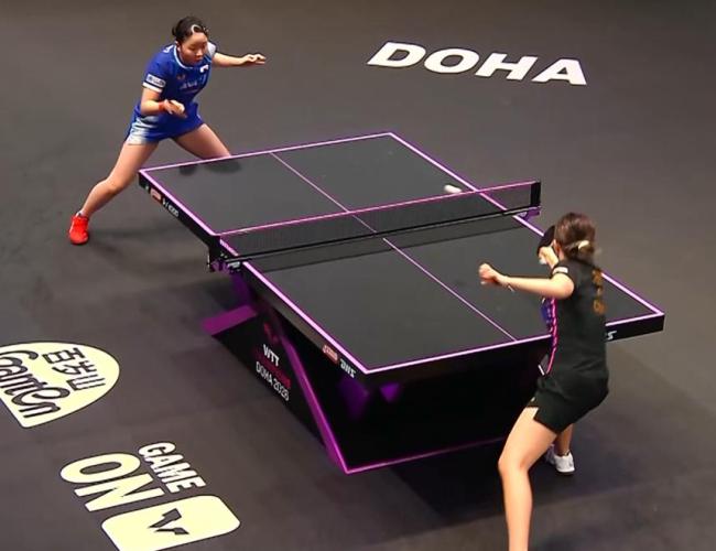 陈幸同4-3战胜张本美和晋级4强 逆转取胜显实力