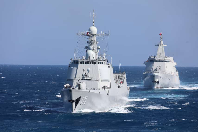 长航时多科目实战化 新年度首次编队出海训练完成