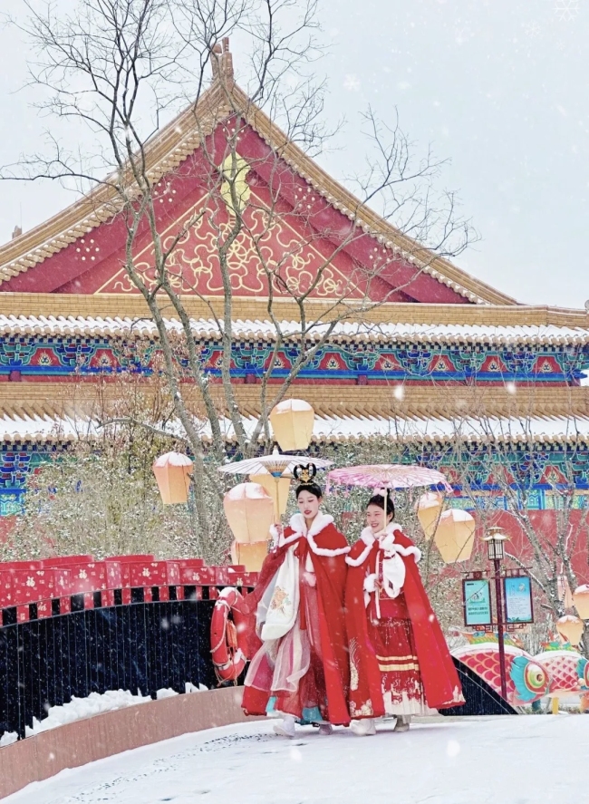 实拍江苏降雪：银装美景入画来 瑞雪装扮宿迁城