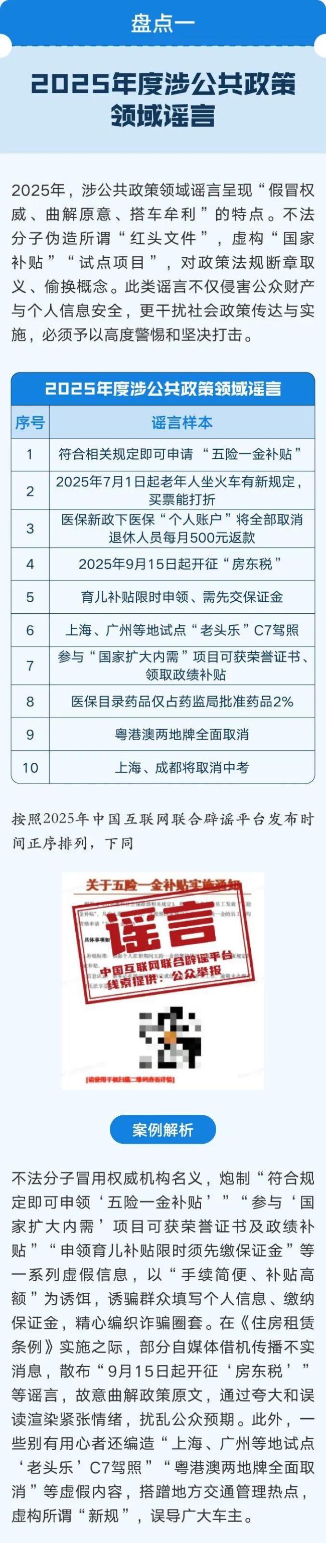 盘点2025年度网络热点谣言 AI助长谣言泛滥