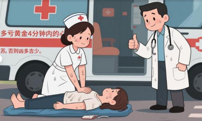 滑雪者命悬一线 护士跪在雪地里救人 黄金四分钟的生死救援