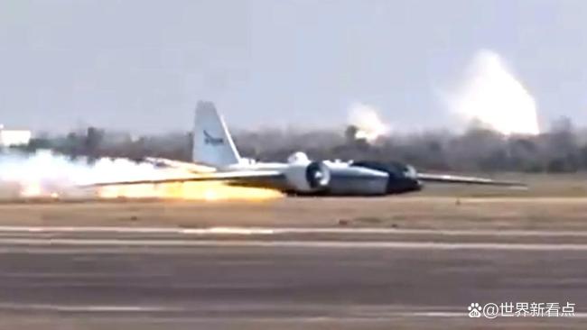 NASA一科研飞机因机械故障机腹着陆 机组人员安全脱险