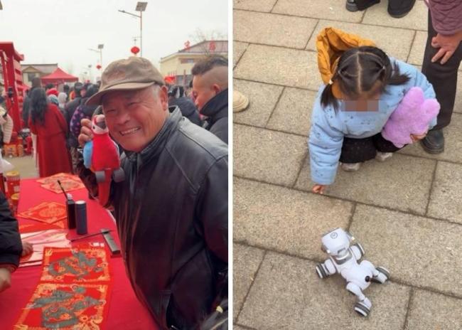 宿迁光明村年货大集洋溢“科技年味” AI玩具成最潮年货