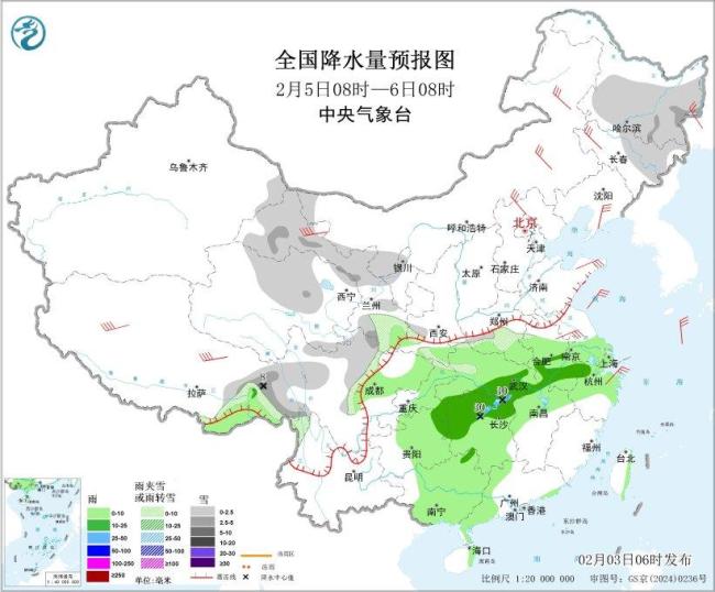 大到暴雪！5日起中东部将迎雨雪 降温 春运出行需谨慎