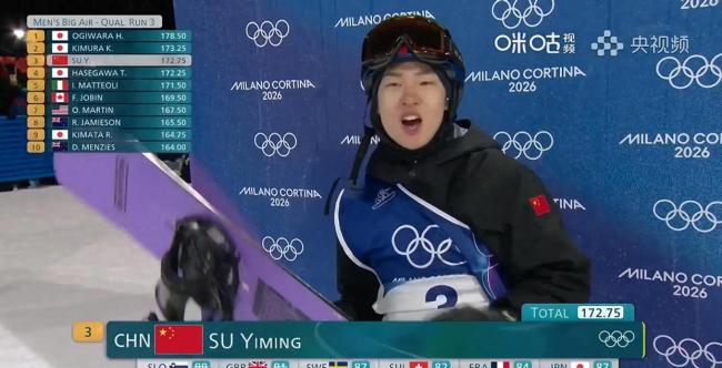 首跳摔倒后翻盘 还原苏翊鸣晋级过程