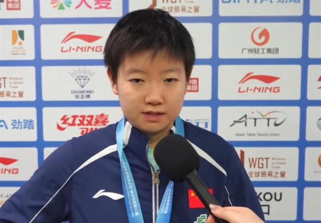 孙颖莎夺冠采访：结束对曼昱连败是很大进步 争议擦边想起24世界杯 逆境中展现坚韧