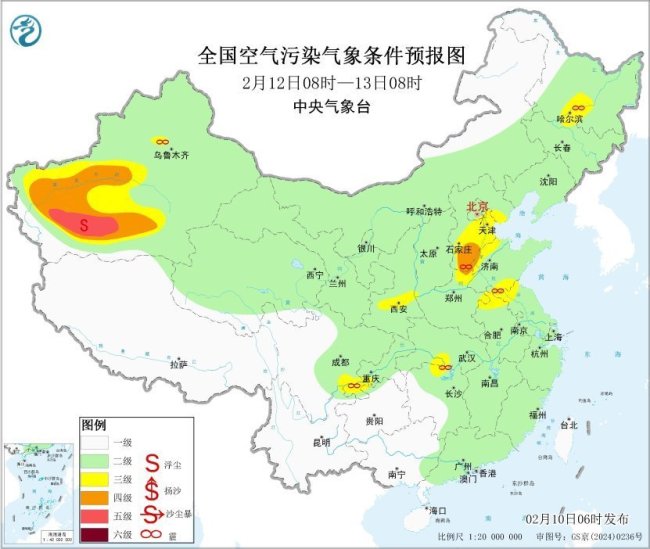 未来一周全国大部大气扩散条件较好 无大范围持续性霾天气