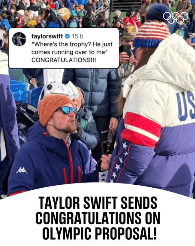 冬奥赛场浪漫一刻:美国选手赛后求婚,霉霉线上送祝福 甜蜜瞬间刷屏