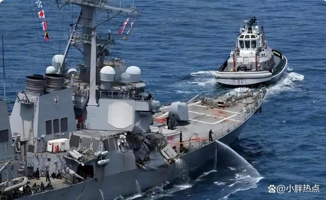 美军舰相撞船员拿手机录像 美军舰互撞